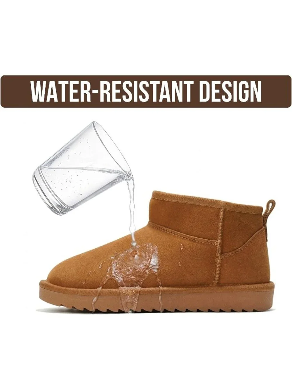 Womens Chestnut Suede Project Cloud Genuine Leather Comfortable Ankle Boots